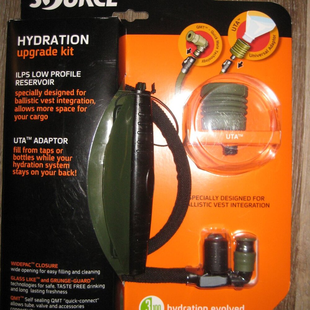 Source Hydration ILPS 2L / 3L With UTA Low Profile Bladder Black